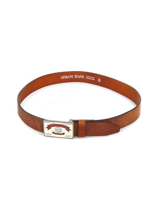 Guess Men's Leather Belt Tabac Brown