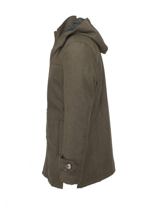 Cotton Green Men's Half Coat Coffee