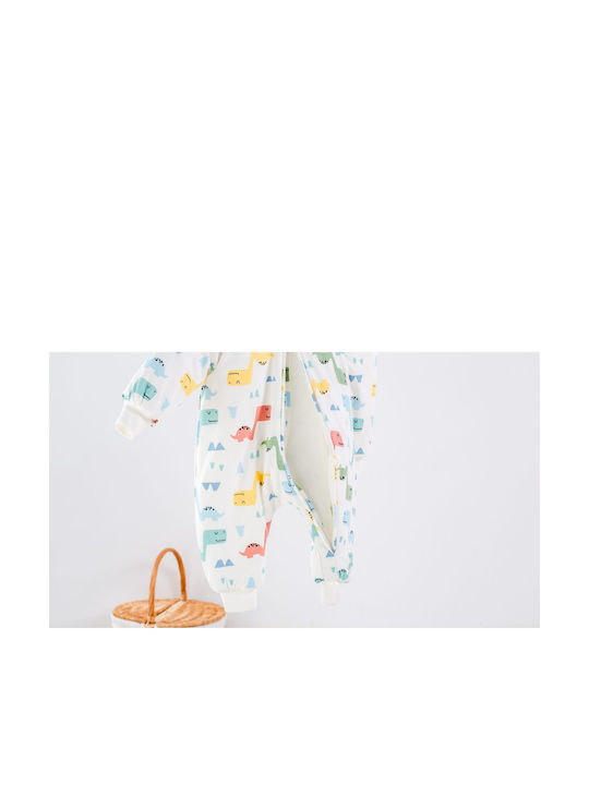 abo Winter Sleeping Bag with Feet Classic 2.5 Tog White with Detachable Sleeves
