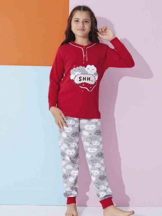 Tarik Kids Pajamas Cotton Red