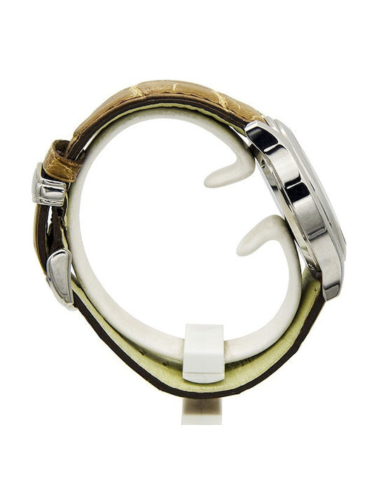 Versace Medusa Γυναικείο Ρολόι Μπαταρίας με Κίτρινο Δερμάτινο Λουράκι