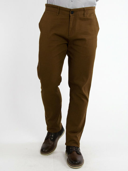 Ben Tailor Men's Trousers Chino in Regular Fit Brown