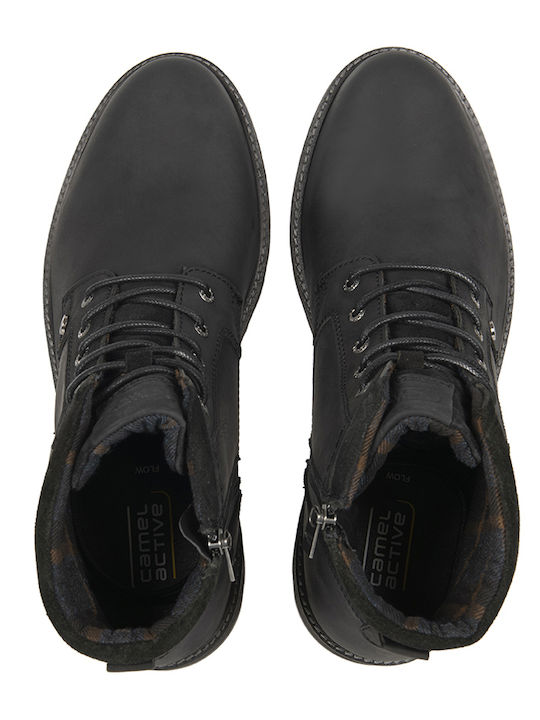 Leder Schwarz Herrenstiefel Anatomisch