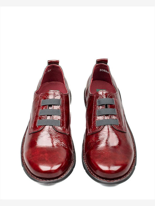 Women's Derby Shoes Burgundy