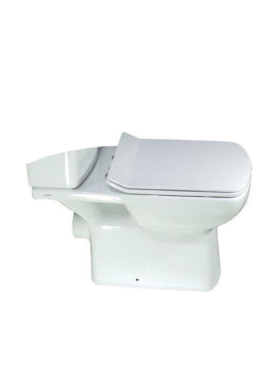 Gloria Miranda Floor-Standing Toilet with Flush with Cover Soft Close White