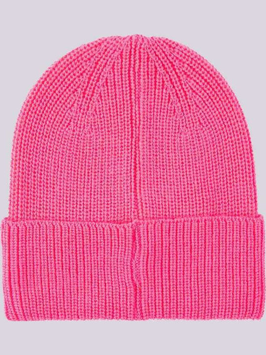 Beanie Beanie Knitted in Fuchsia color