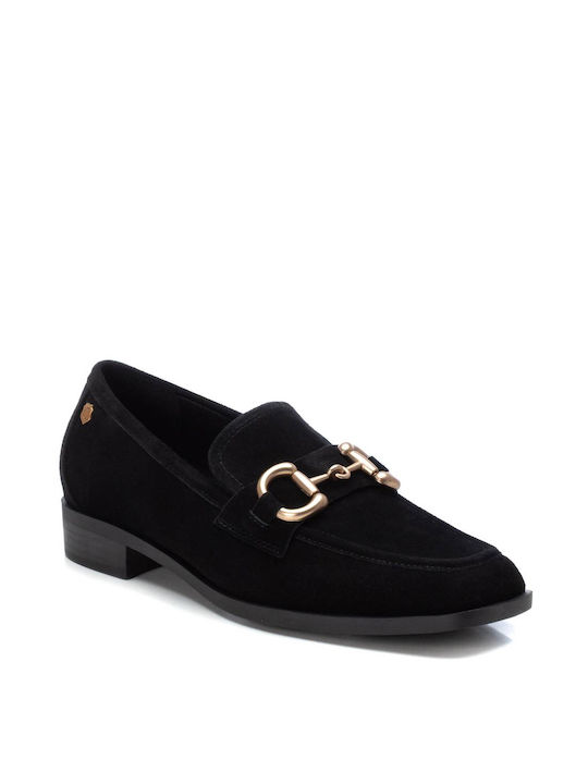 Carmela Footwear Piele Moccasini pentru femei în culoarea Negru