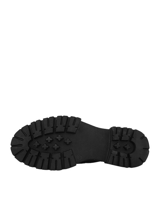 Laty Leather Black Men's Boots