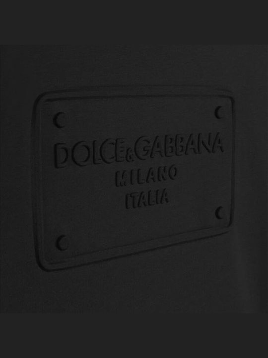Dolce & Gabbana Ανδρικό T-shirt Κοντομάνικο Μαύρο.