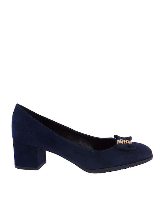 Smart Cronos Suede Blue Heels