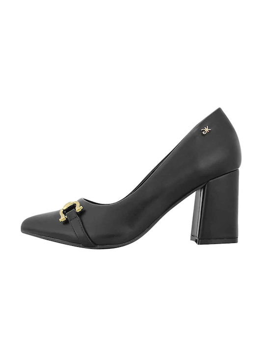 Gianna Kazakou Leather Black Heels