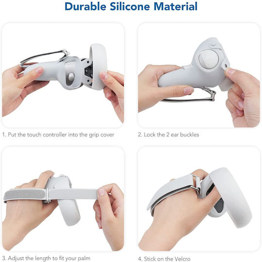 KIWI Design Priză de Mână pentru Telecomandă VR în Culoare Albă