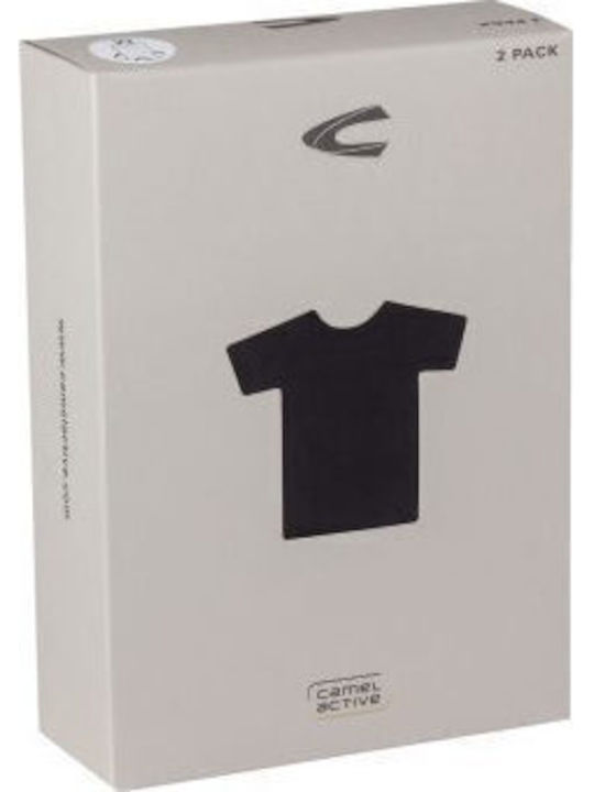 Мъжки Тениски Къс Ръкав Черни 2Pack