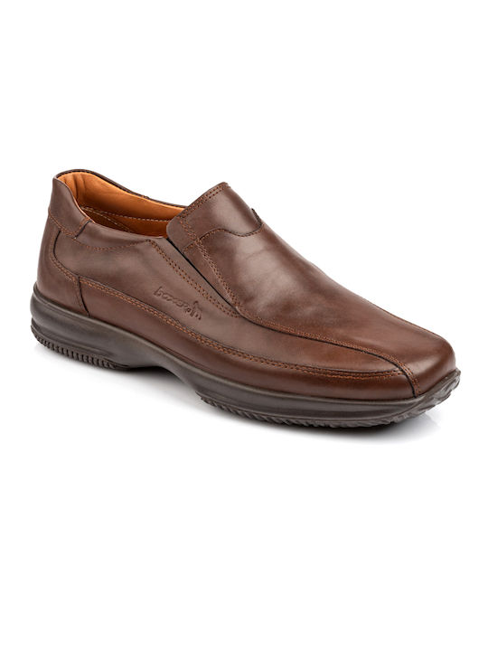 Boxer Men's Leather Casual Shoes Brown