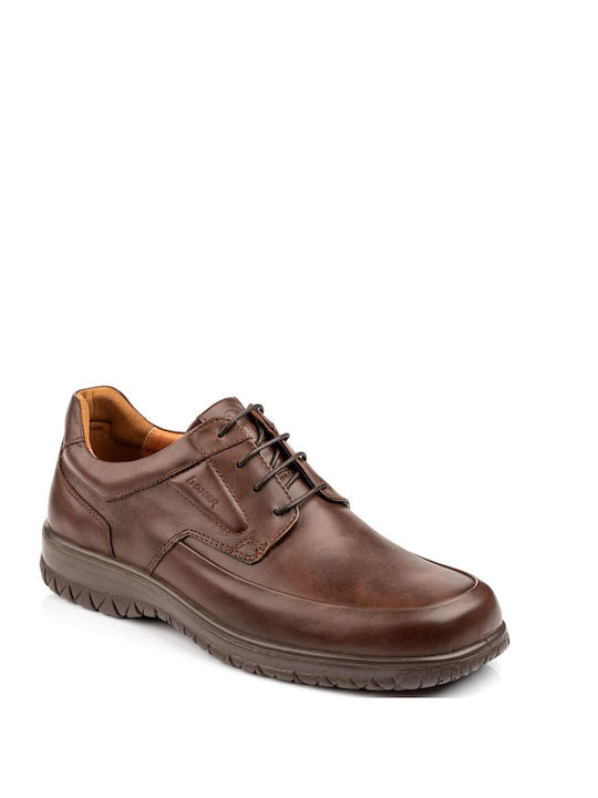 Boxer Men's Synthetic Leather Casual Shoes Brown