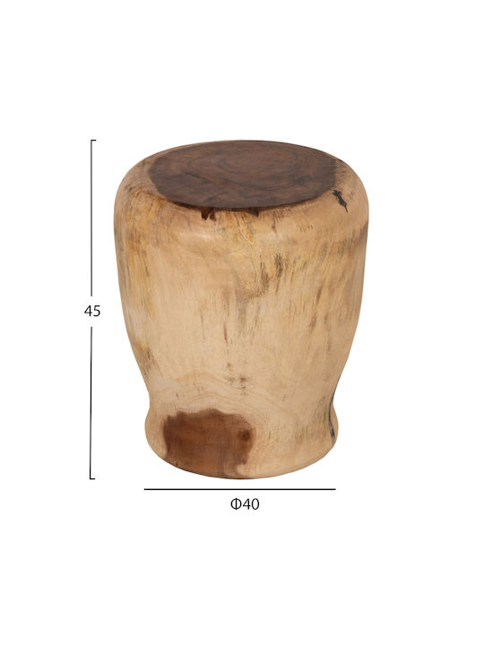 Stools For Living Room Wooden Natural Color 1pcs 40x40x45cm