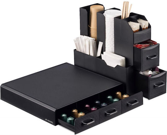 Navaris Sertar de depozitare pentru 48 capsule Nespresso 32.7x32.7x32.7cm 60824.01