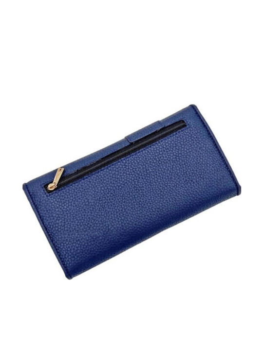 Large Women's Wallet Coins Blue