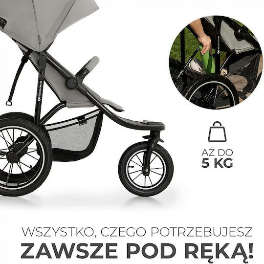 Kinderkraft Helsi Καρότσι Μωρού Kατάλληλο για Nεογέννητο Dust Grey