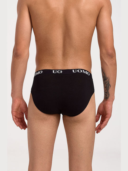 1017 Herren Slips Black 3Packung