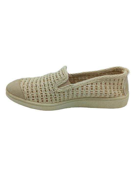 Men's Canvas Slip-Ons Beige