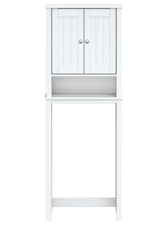 vidaXL Επιδαπέδια Ραφιέρα Μπάνιου Ξύλινη 60x27x164.5cm
