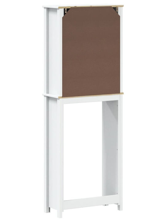 vidaXL Επιδαπέδια Ραφιέρα Μπάνιου Ξύλινη 60x27x164.5cm