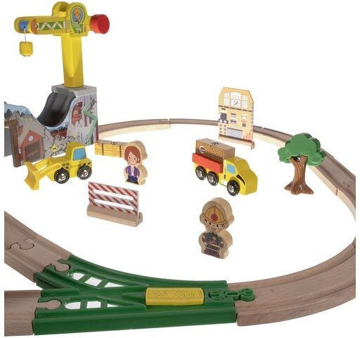 Kruzzel Eisenbahn Set mit Zug aus Holz für 3+ Jahre alt+ Jahre