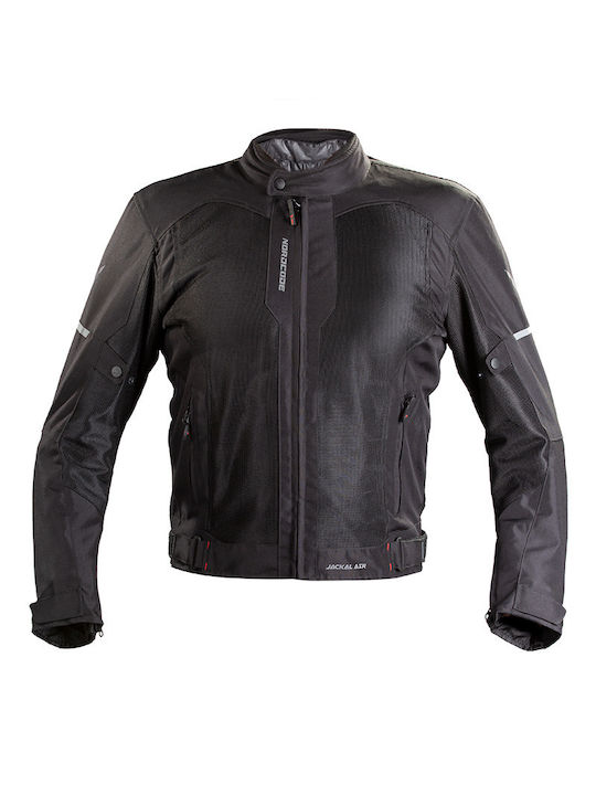 Nordcode Jackal Air Oversize Summer Men's Motorcycle Jacket Waterproof Black