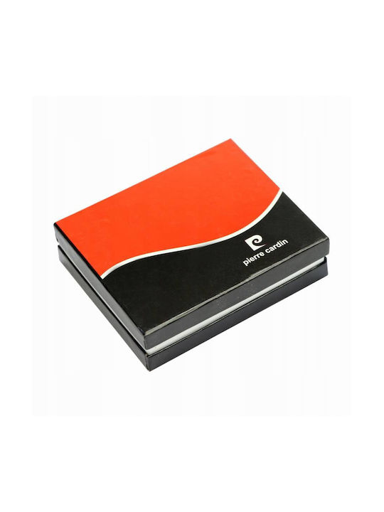 Pierre Cardin Δερμάτινο Ανδρικό Πορτοφόλι Καρτών με RFID Μαύρο