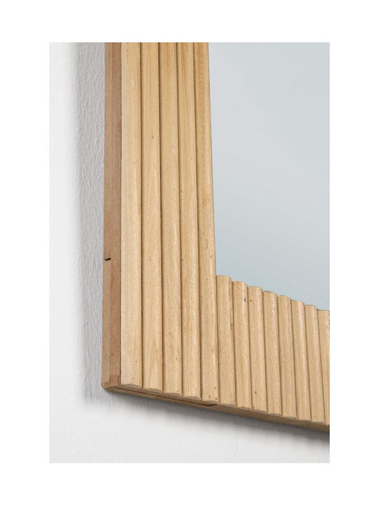 Bizzotto Charley Wall Mirror with Beige Wooden Frame 80x60cm 1pcs