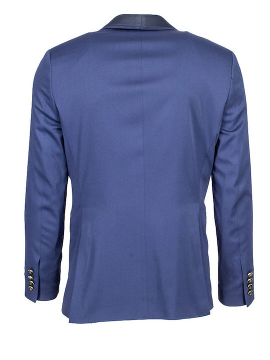 Herrenanzug mit Weste ΡΟΥΑ (Blue)