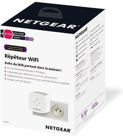 NetGear EX3110 WiFi Extender Dual Band (2.4 & 5GHz) 750Mbps