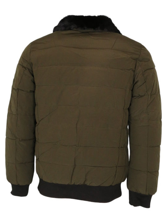 Privato Herren Winter Jacke Lässig ΠΡΑΣΙΝΟ