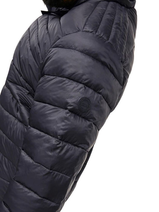 Χειμωνιάτικο Μπουφάν Puffer Μαύρο
