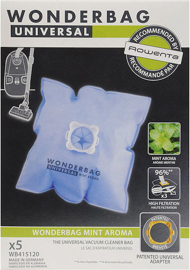 Wonderbag Vacuum Cleaner Bags 5pcs Compatible with Vacuum Cleaner Rowenta