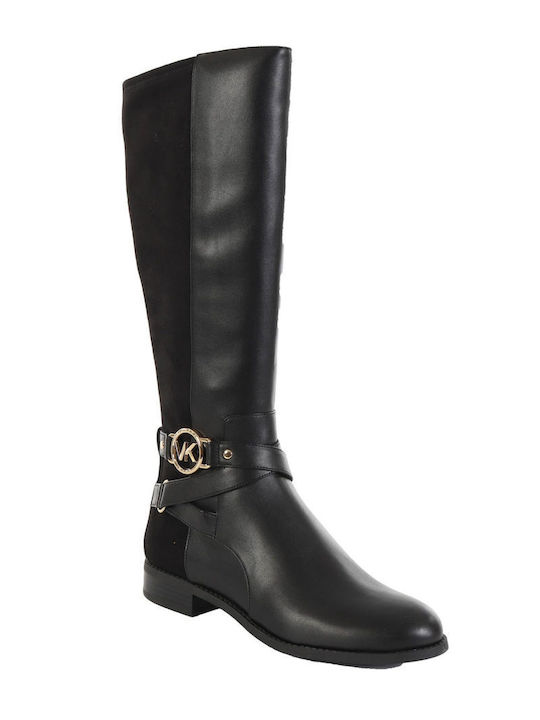 Michael Kors Damen Gummistiefel Μαύρο/Χρυσό