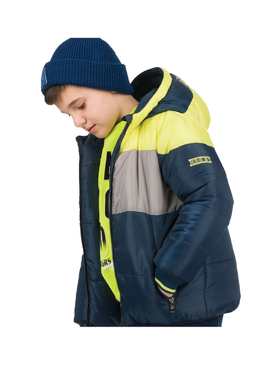 Energiers Kids Quilted Jacket Double Sided with Lining & Hood Maren