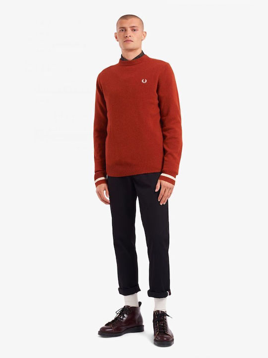 Fred Perry Men's Long Sleeve Sweater Red K9535-946