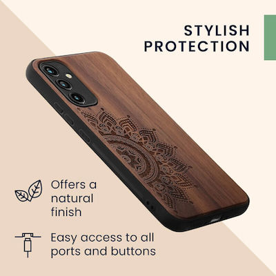 KWmobile Wooden Back Cover Brown (Galaxy A34)