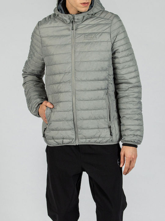 GSA Herren Winter Jacke Puffer Gray