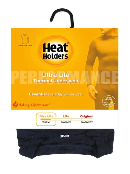 Heat Holders Bluza termica pentru barbati cu maneci lungi Negru