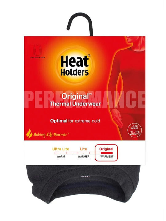 Heat Holders Γυναικεία Ισοθερμική Μακρυμάνικη Μπλούζα Μαύρη