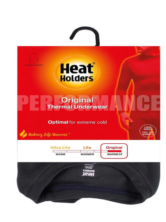 Heat Holders Ανδρική Ισοθερμική Μακρυμάνικη Μπλούζα Μαύρη