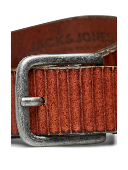 Jack & Jones Men's Leather Belt Tabac Brown