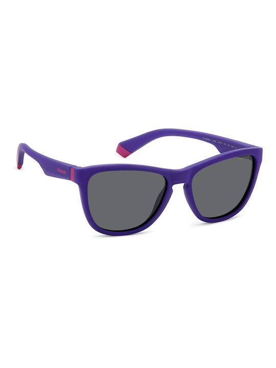 Polaroid Pld Sunglasses with Purple Plastic Frame and Gray Lens PLD8056/S 1JZ/ΜΑ