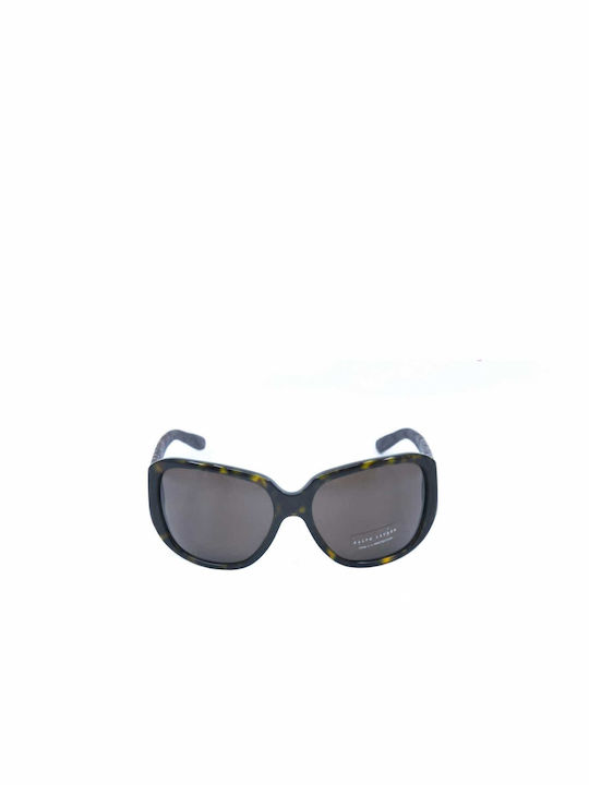 Ralph Lauren Ralph Lauren Women's Sunglasses with Brown Tartaruga Plastic Frame and Black Lens 8018-Q/500373/62-16-120