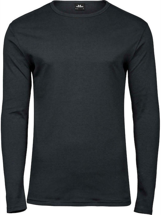 Tee Jays Interlock 530 Men's Long Sleeve Promotional T-Shirt Dark Grey