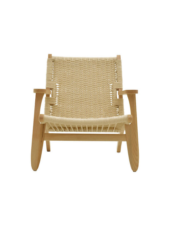 Outdoor Armchair Wooden Chiara Natural 70x68x75cm