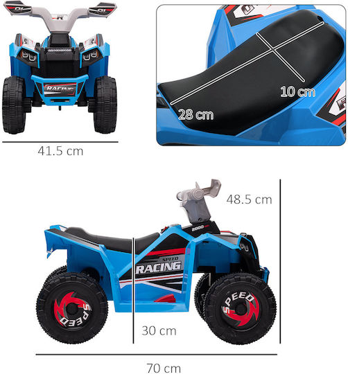 Παιδική Γουρούνα Quad Ηλεκτροκίνητη Μπλε για 1.5+ ετών